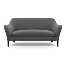 Heal's Wallis 3 Seater Sofa Melton Wool Granite Black