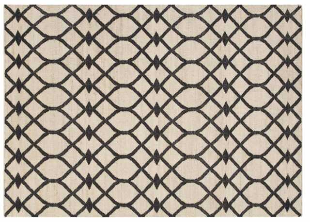 GAN Rodas Kilim Rug 170 X 240CM Black