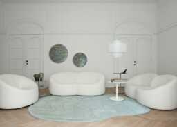 Ligne Roset Gavrinis 3 Rug Grey Blue 230 x 270cm - thumbnail 2