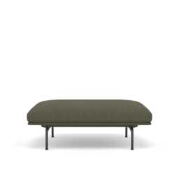 Muuto Outline Pouf Kvadrat Fiord Fabric Dark Green 961