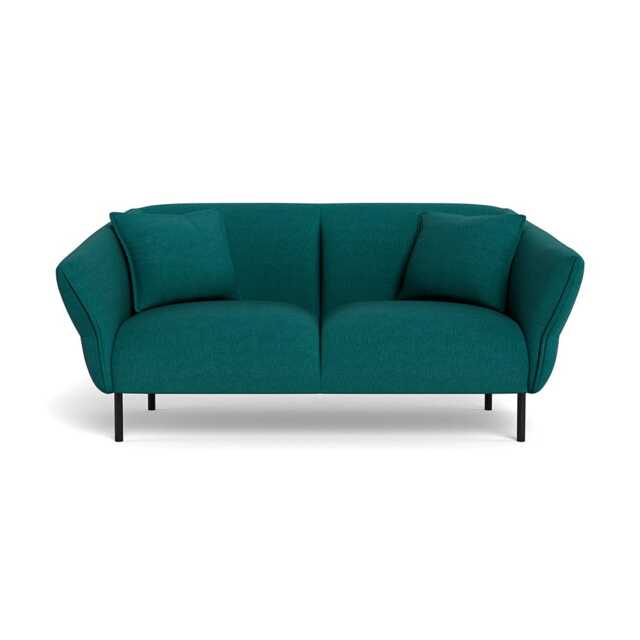 Heal's Alto 2 Seater Sofa Brushed Cotton Pine Black Feet