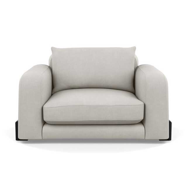 Heal's Nuvola Loveseat Capelo Linen-Cotton Sea Salt Black Beech Feet