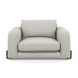 Heal's Nuvola Loveseat Capelo Linen-Cotton Sea Salt Black Beech Feet