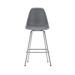 Vitra Eames Plastic Stool RE Medium Granite Grey Basic Dark Powdered Legs