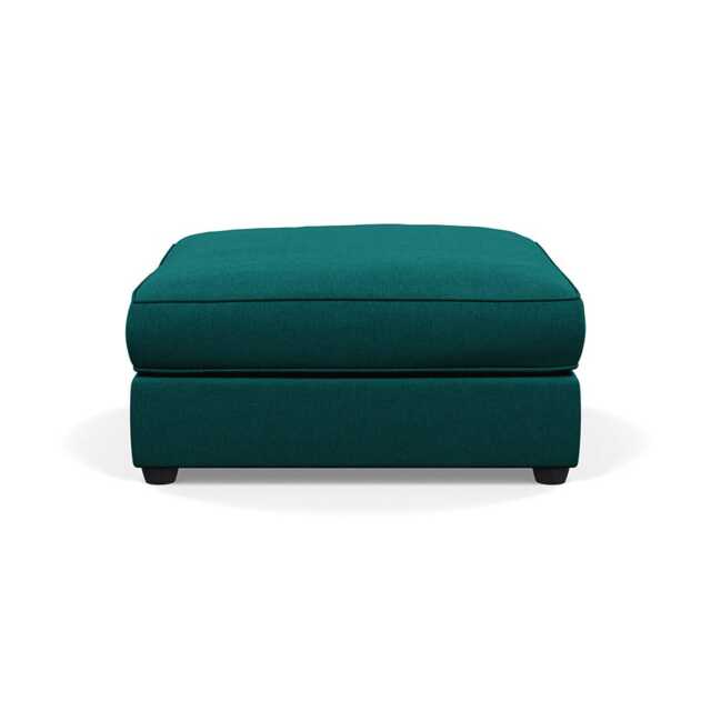 Heal's Tailor Footstool Brushed Cotton Pine Black Feet