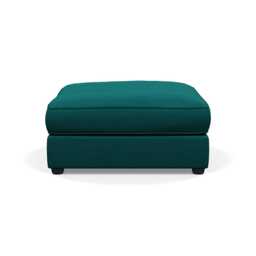 Heal's Tailor Footstool Brushed Cotton Pine Black Feet
