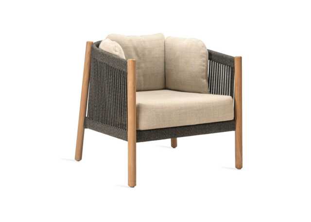 Vincent Sheppard Lento Lounge Chair Almond Wing Cushion