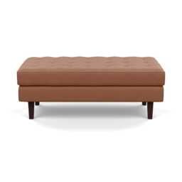 Heal's Hepburn Ottoman Siena Cotton Clay Wenge - thumbnail 1