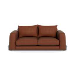 Heal's Nuvola 3 Seater Sofa Smart Luxe Velvet Tawny Black Feet