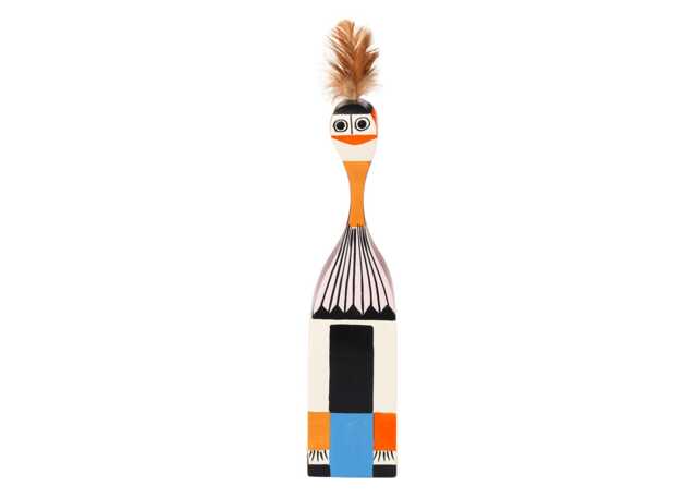 Vitra Girard Wooden Doll No. 1 Wooden Doll with Feathers on Head