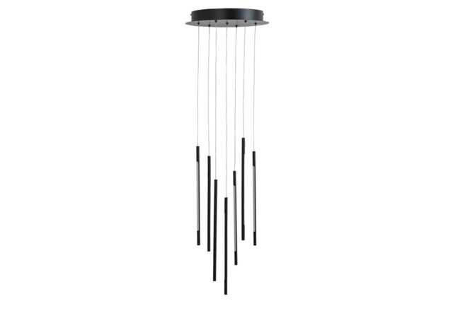 Heal's Saber LED Chandelier 7 Light Cluster Pendant Black - image 1