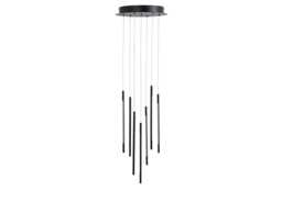 Heal's Saber LED Chandelier 7 Light Cluster Pendant Black - thumbnail 1