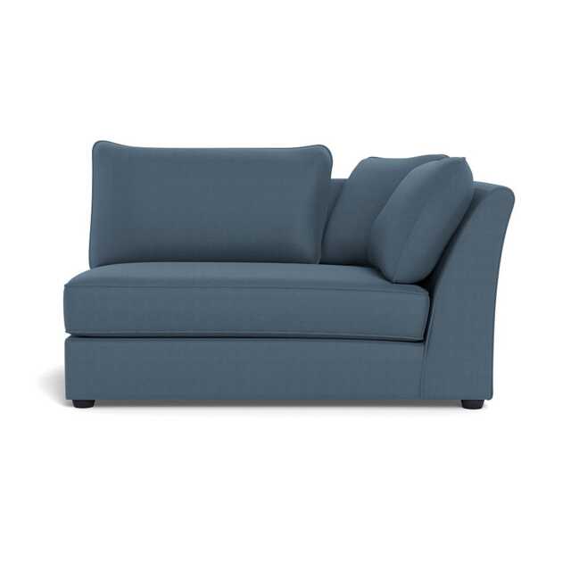 Heal's Tailor Large Curved Right Hand Facing Corner Unit Capelo Linen-Cotton Mineral Black Feet