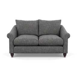 Heal's Devon 2 Seater Sofa Melton Wool Shale Walnut Stained Feet - thumbnail 1