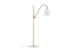 Gubi Bestlite BL3 Floor Lamp Brass Base White Shade
