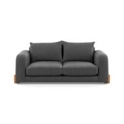 Heal's Nuvola 3 Seater Sofa Melton Wool Granite Natural Oak Feet