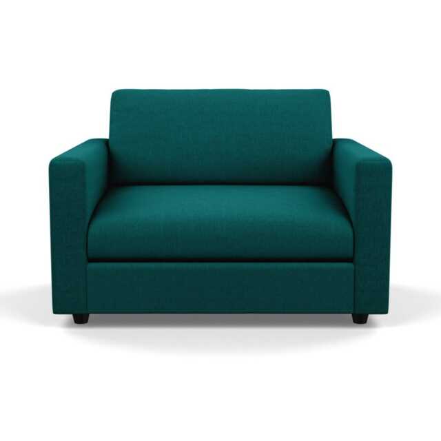 Heal's Nimbus II Loveseat Brushed Cotton Pine Black Feet - image 1