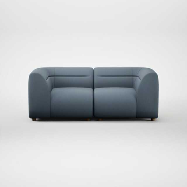 Heal's Lilli 2 Seater Sofa Smart Cotton Linen Celestial Natural Feet - image 1
