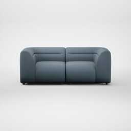 Heal's Lilli 2 Seater Sofa Smart Cotton Linen Celestial Natural Feet - thumbnail 1
