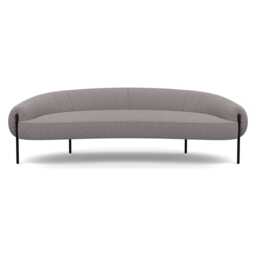 Heal's Isola 3 Seater Sofa Loop Boucle Granite Black Feet