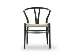 Carl Hansen & Son CH24 Wishbone Chair Soft Dark Green - thumbnail 1