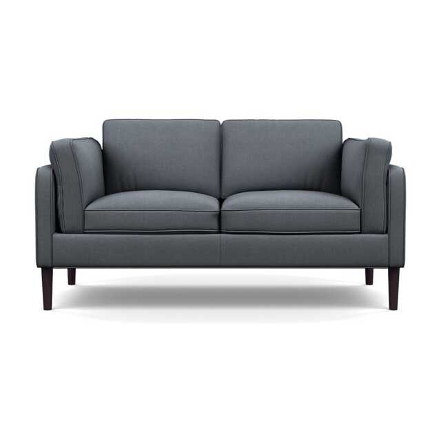 Heal's Sonno 2 Seater Siena Cotton Shale Grey Wenge Black Feet