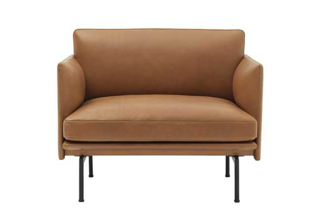 Muuto Outline Armchair Refine Leather Cognac