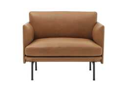 Muuto Outline Armchair Refine Leather Cognac