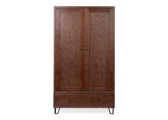 Heal's Brunel Double Wardrobe Dark Wood