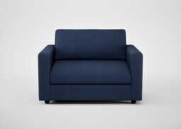 Heal's Nimbus Loveseat Capelo Linen-Cotton Inkspot Black Feet