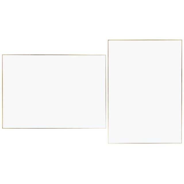 Heal's Fine Edge Mirror Rectangle 70x50cm Gold - image 1