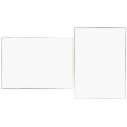 Heal's Fine Edge Mirror Rectangle 70x50cm Gold - thumbnail 1
