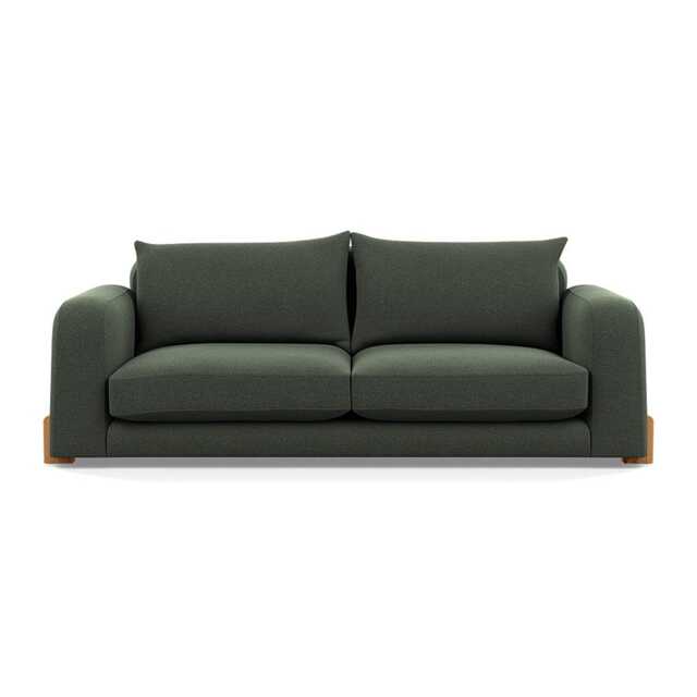 Heal's Nuvola 4 Seater Sofa Boucle Fern Natural Oak Feet