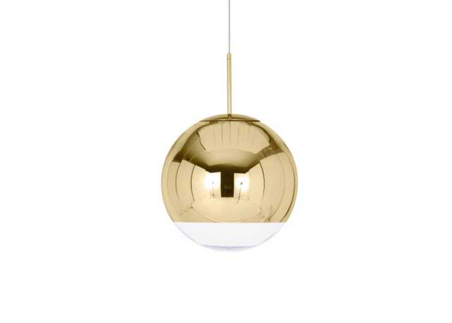 Tom Dixon Mirror Ball LED Pendant Light Gold Medium - image 1