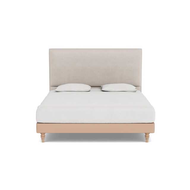 Heal's Shallow Divan Super King Capelo Linen-Cotton Rosedale - image 1