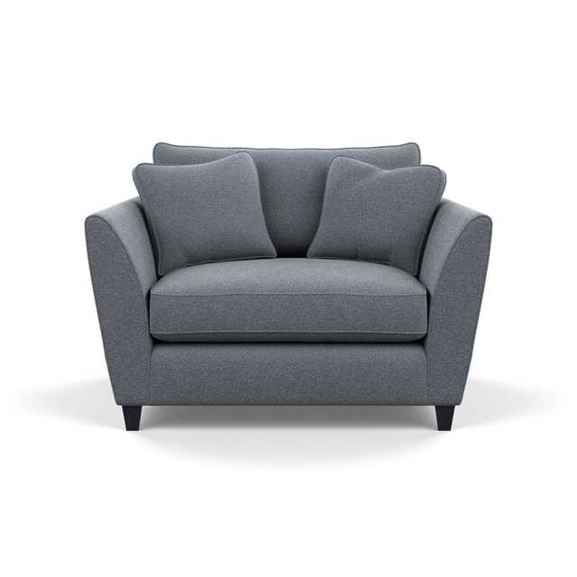 Heal's Torino Loveseat Boucle Steel Black Feet