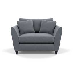 Heal's Torino Loveseat Boucle Steel Black Feet