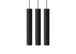 Umage Chimes LED 3 Cluster Chandelier Black Oak