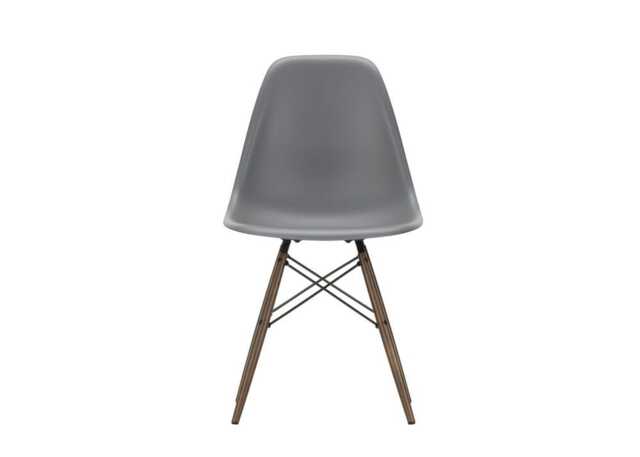 Vitra Eames DSW Side Chair New Height Granite Grey Dark Maple Base - image 1