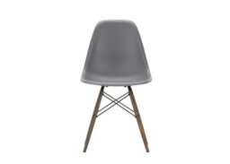 Vitra Eames DSW Side Chair New Height Granite Grey Dark Maple Base - thumbnail 1