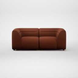Heal's Lilli 2 Seater Sofa Smart Cotton Linen Rust Natural Feet - thumbnail 2