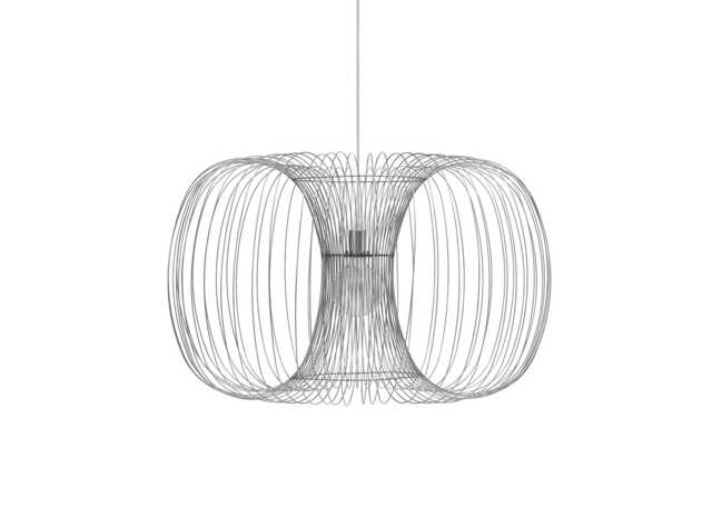 Normann Copenhagen Coil Pendant Light Silver 76cm - image 1