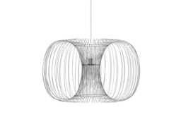 Normann Copenhagen Coil Pendant Light Silver 76cm - thumbnail 1