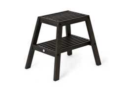 Wireworks Slatted Stool Dark Oak - thumbnail 1