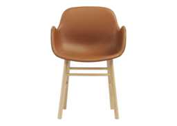 Normann Copenhagen Form Armchair in Ultra Leather 41574 with Oak Legs