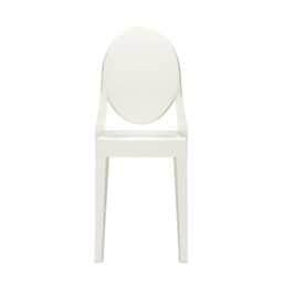 Kartell Victoria Ghost Chair Solid White Set of 2 - thumbnail 1