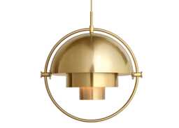Gubi Multilite Pendant Brass Base Brass Shade