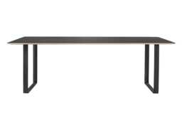 Muuto 70/70 Table 225 x 90cm in Black with Black Legs