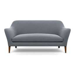 Heal's Wallis 3 Seater Sofa Boucle Steel Stained Oak Feet
