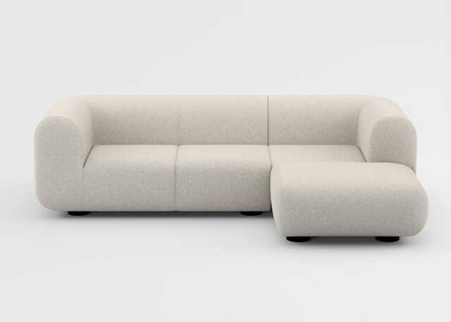 Tom Dixon Plump Corner Sofa Config 5 0100 Hallingdal Black Legs